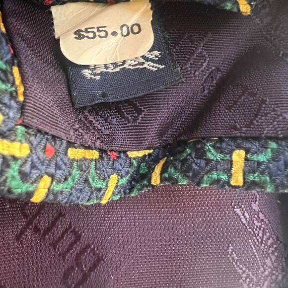 Vintage Burberrys Of London Necktie Men's Designer 100% Pure Silk Geometric - Picture 5 of 10
